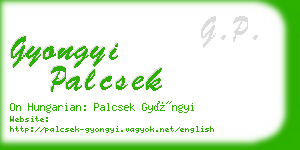 gyongyi palcsek business card